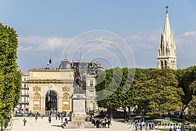 Montpellier, France Editorial Stock Photo