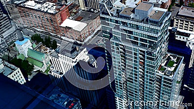 Montreal aerial urban landscape Editorial Stock Photo