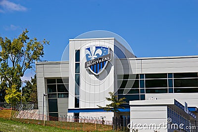 MONTREAL, CANADA - August 23, 2013: Saputo Stadium the home of the Montreal Impact soccer club of the MLS. Editorial Stock Photo