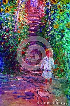 Imagine Monet the Immersive Exhibition Editorial Stock Photo