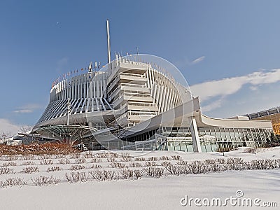 Montreal casino on a sunny winter day Editorial Stock Photo