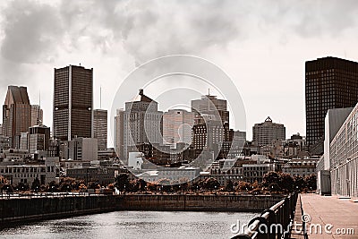 Montreal city Quebec canada Editorial Stock Photo