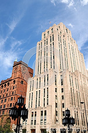 Montreal downtown Stock Photo