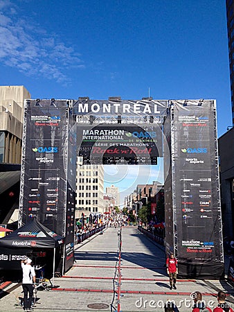 Montreal marathon Editorial Stock Photo