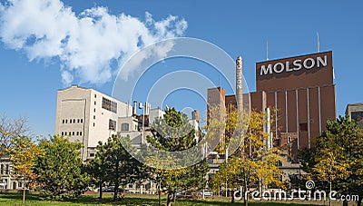 Montreal Molson Coors brewery limited facade Editorial Stock Photo