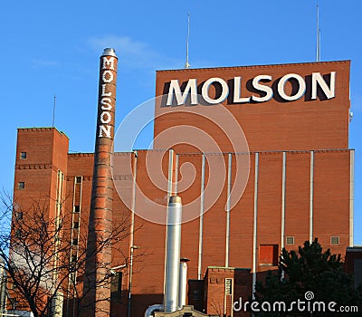 Montreal Molson Factory. Editorial Stock Photo