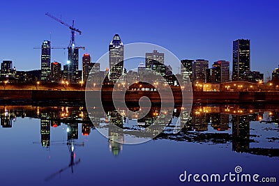 Montreal at night Editorial Stock Photo