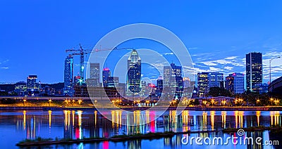 Montreal by night Editorial Stock Photo