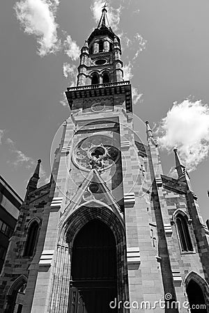 Bell tower Saint-Jacques Cathedral Editorial Stock Photo