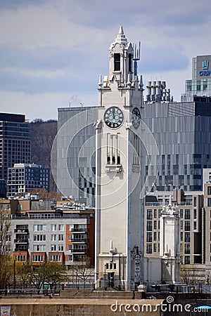 Clock tower 45 metres high, Editorial Stock Photo