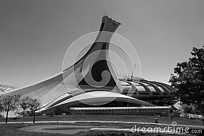 Crews begin dismantling Olympic Stadium roof Editorial Stock Photo