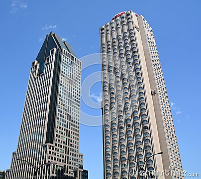 1000 de la Gauchetiere skyscraper Montreal`s tallest building Editorial Stock Photo