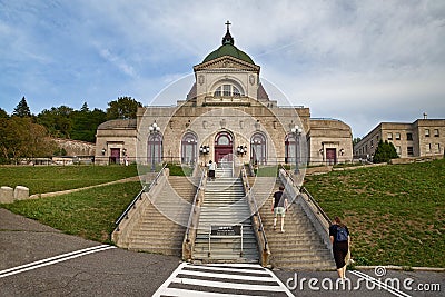 Montreal, Quebec, Canada, September 6, 2018: Saint Joseph`s Oratory of Mount Royal Oratoire Saint-Joseph du Mont-Royal Editorial Stock Photo