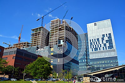 Montreal's Centre hospitalier Editorial Stock Photo