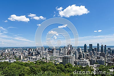 Montreal Skyline Editorial Stock Photo