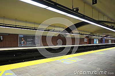 Montreal Subway Henri Bourassa Station Editorial Stock Photo