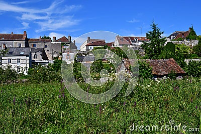 Montresor; France - july 12 2020 : the village Stock Photo