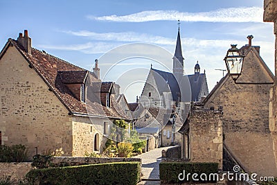 Village of Montresor in the Loire Valley Stock Photo