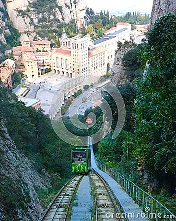 Montserat from above Stock Photo