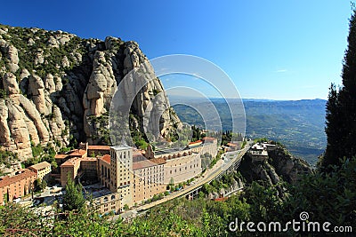 Montserrat abbey Stock Photo