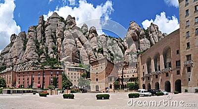 Montserrat monastery Stock Photo