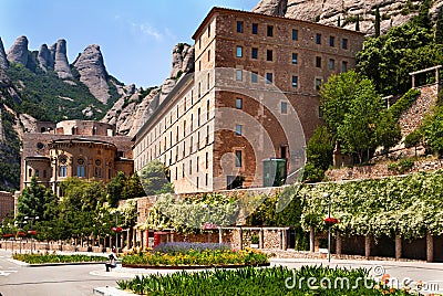 Montserrat Monastery, Barcelona, Catalonia, Spain. Stock Photo