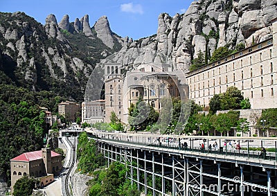 Montserrat, monastery, spain, abbey, catalonia, barcelona, mount Editorial Stock Photo