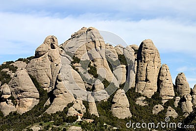 Montserrat mountain Stock Photo