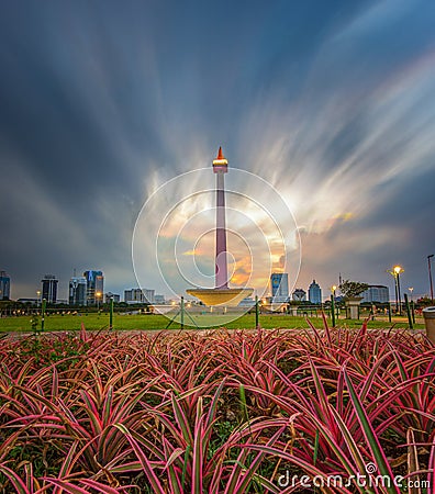 monumen nasional jakarta Stock Photo