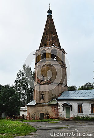 Monument of ancient Russian architecture Znamensky Cathedral Editorial Stock Photo