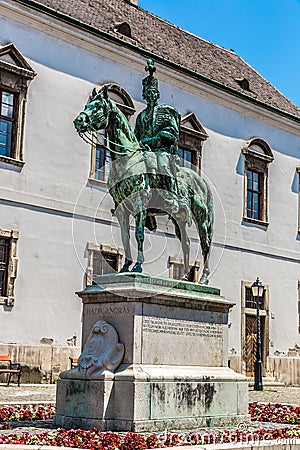 Monument of Andras Hadik Editorial Stock Photo