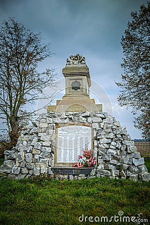 Monument Battle of Tovacov Stock Photo