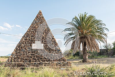 Monument commemorating the forming of the Union of South Africa Editorial Stock Photo