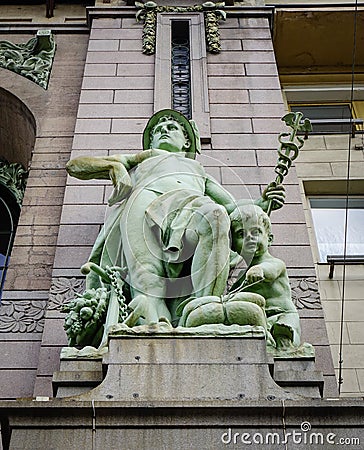 Monument at downtown in St. Petersburg, Russia Stock Photo