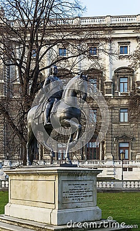 Monument of Franz Stephan von Lothringen, Vienna Stock Photo