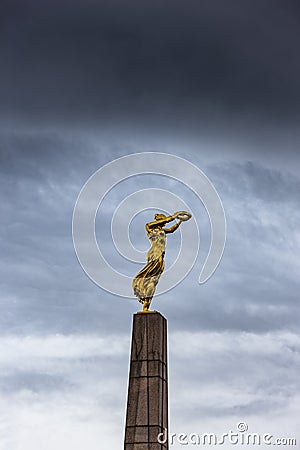 Monument Gelle FrÃ¥ Luxembourg City Stock Photo