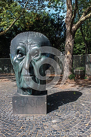 Monument of German chancellor Adenauer Stock Photo