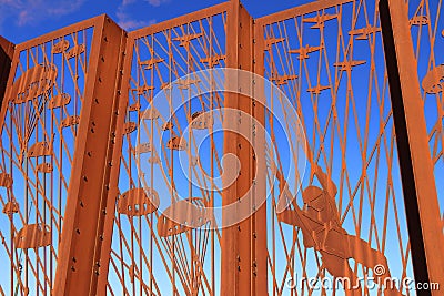 Monument at the ginkelse heide for second world war II soldiers Editorial Stock Photo