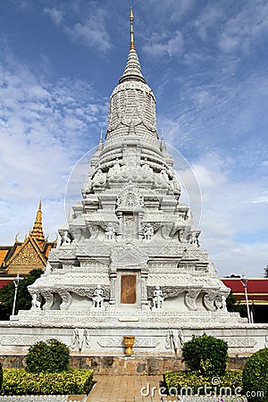 Monument at Grand Palace, Cambodia Stock Photo