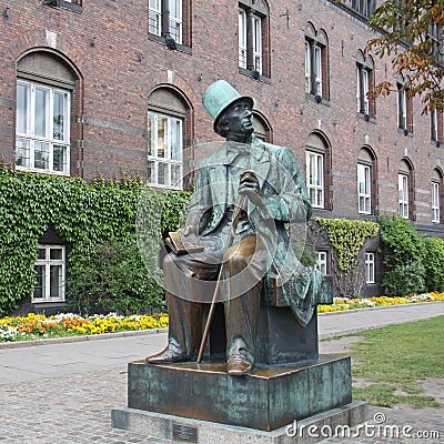 Monument Hans Christian Andersen In Copenhagen Royalty Free Stock Photo ...