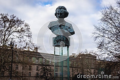 Ignacy Jan Paderewski statue in Wroclaw Stock Photo