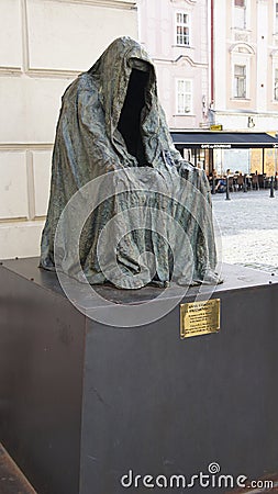 Monument IL Commandatore in Prague Editorial Stock Photo