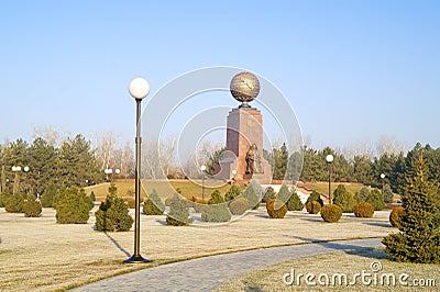 Monument of Independence and Humanism Editorial Stock Photo