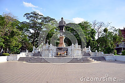 Monument King Rama in thai public park at Nonthaburi Thailand Stock Photo