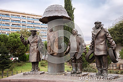 Monument Mimino in Tbilisi Editorial Stock Photo