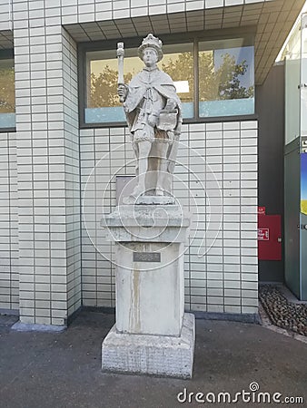 Monument Near St Thomas Hospital Editorial Stock Photo