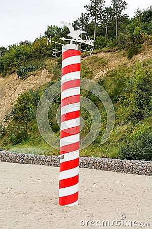 Monument `North Star` in Jastrzebia Gora Poland Editorial Stock Photo