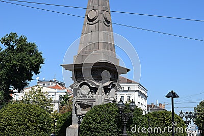 Vasil Levki`s monument remember. Stock Photo