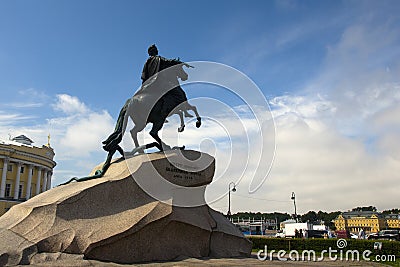 Monument of the Peter Great Editorial Stock Photo