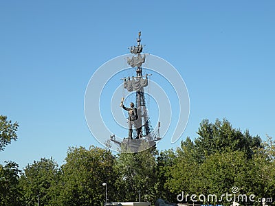Monument of Peter the Great Editorial Stock Photo